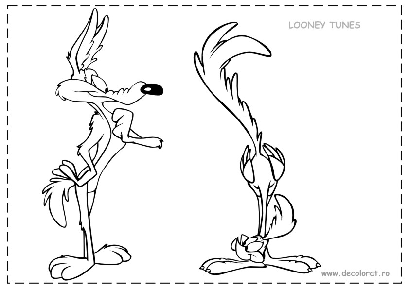 Desenho gratuito Road Runner e Wile E. Coyote #47282 da colecao Desenhos Animados e Séries Animadas para imprimir