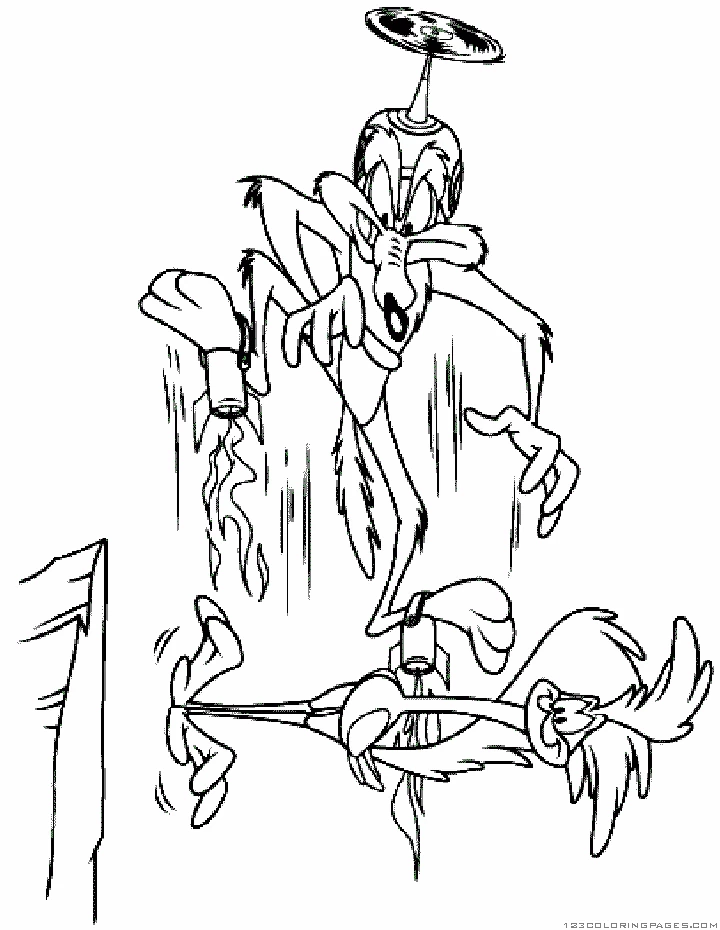 Desenho gratuito Road Runner e Wile E. Coyote #47321 da colecao Desenhos Animados e Séries Animadas para imprimir