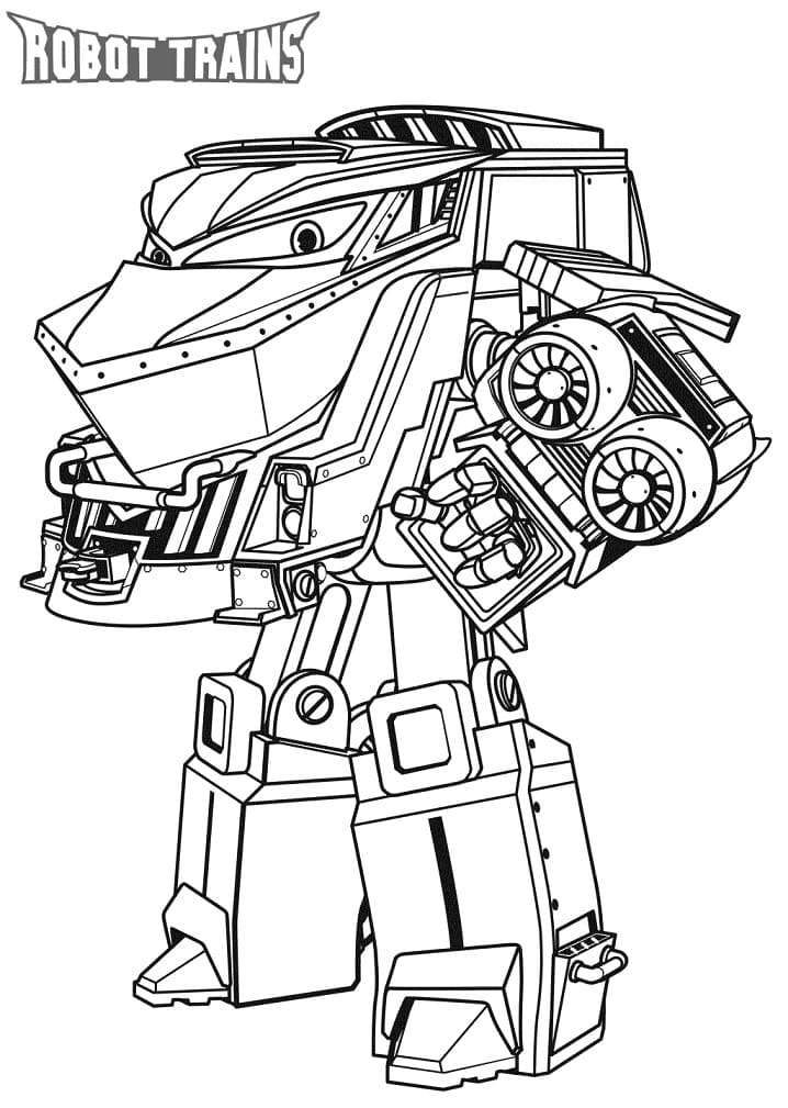 Ilustração de Robot Trains #204655 para colorir, parte da coleção Desenhos Animados e Séries Animadas