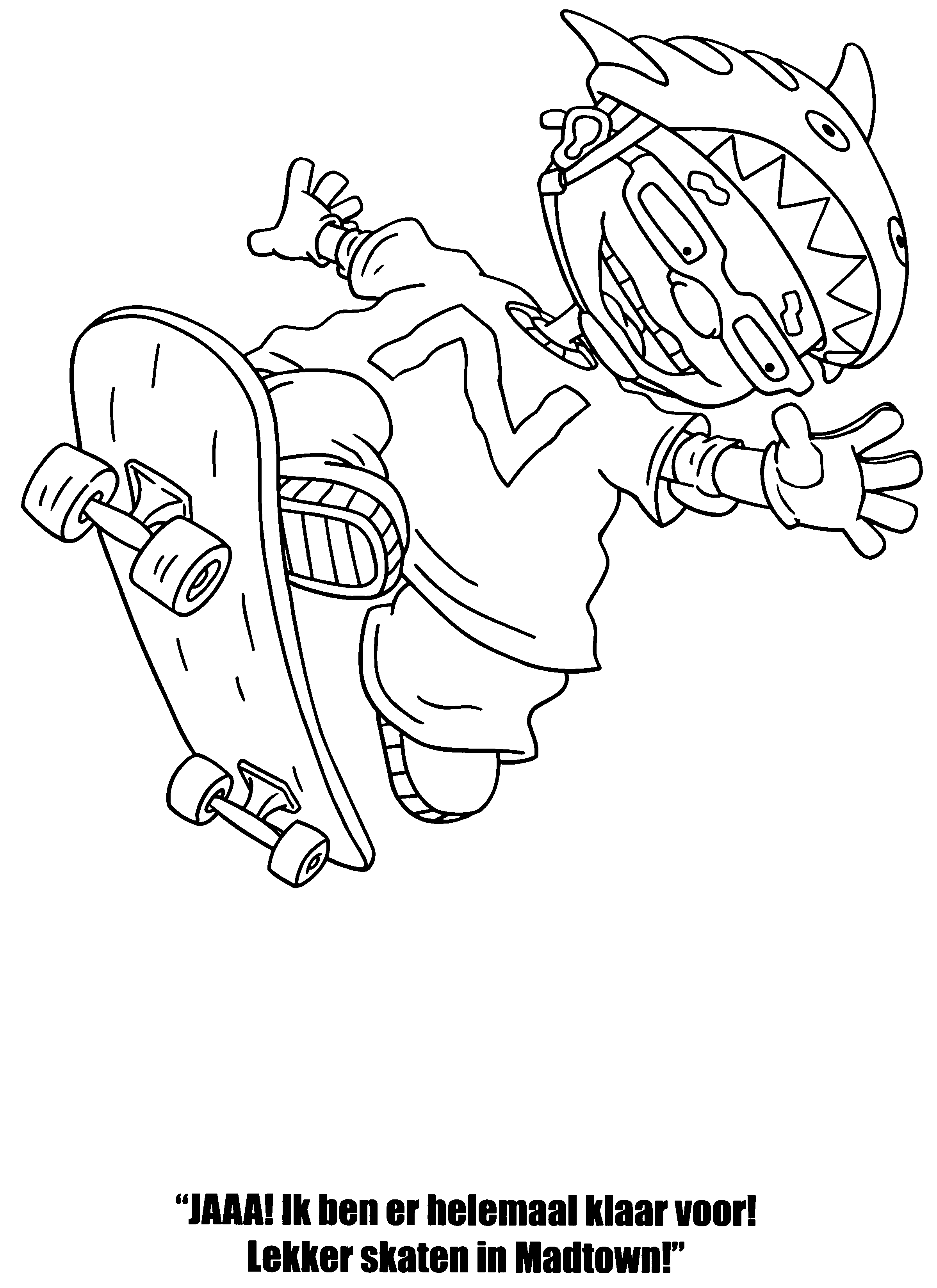 Desenho gratuito Rocket Power #52608 da colecao Desenhos Animados e Séries Animadas para imprimir