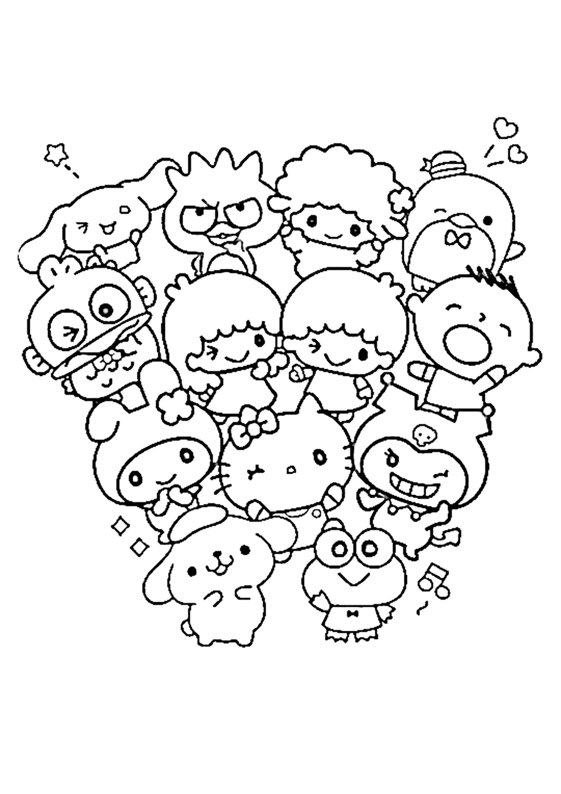 Desenho gratuito Sanrio #220315 da colecao Desenhos Animados e Séries Animadas para imprimir