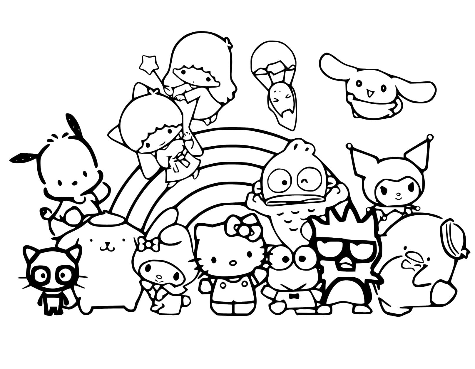 Desenho gratuito Sanrio #220324 da colecao Desenhos Animados e Séries Animadas para imprimir