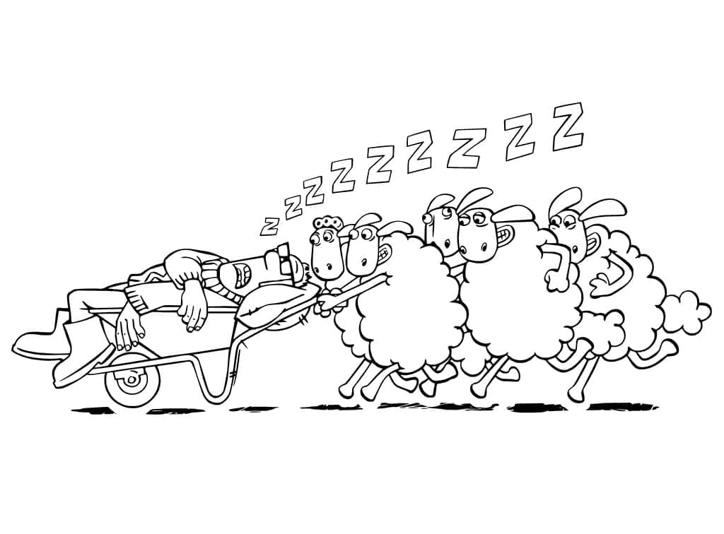 Página para colorir: Shaun, o Carneiro (Desenhos Animados e Séries Animadas) #209536 - Páginas para Colorir Imprimíveis Gratuitamente