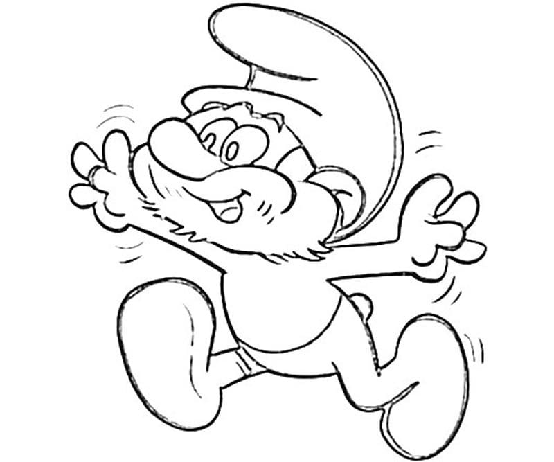 Desenho imprimível de Smurfs #179038 para colorir, pertence à coleção Desenhos Animados e Séries Animadas