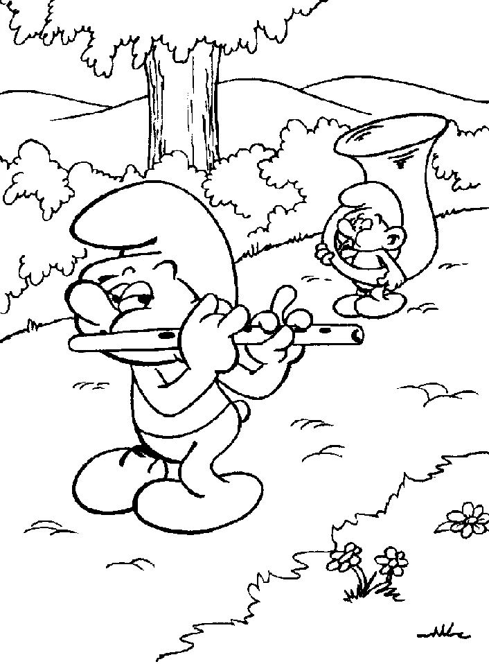 Ilustração de Smurfs #34636 para colorir, parte da coleção Desenhos Animados e Séries Animadas