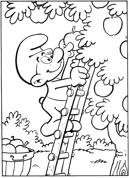 Página para colorir de Smurfs #34868 pertencente à coleção Desenhos Animados e Séries Animadas