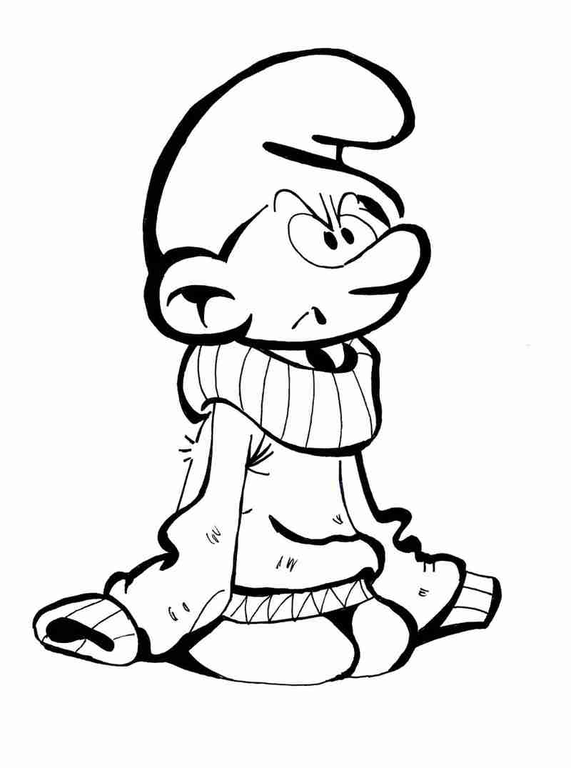 Desenho para colorir Smurfs #34908 da coleção Desenhos Animados e Séries Animadas, pronto para imprimir Desenho para colorir Smurfs #34908 da coleção Desenhos Animados e Séries Animadas, pronto para imprimir