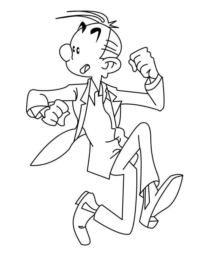 Desenho gratuito Spirou e Fantasio #182507 da colecao Desenhos Animados e Séries Animadas para imprimir