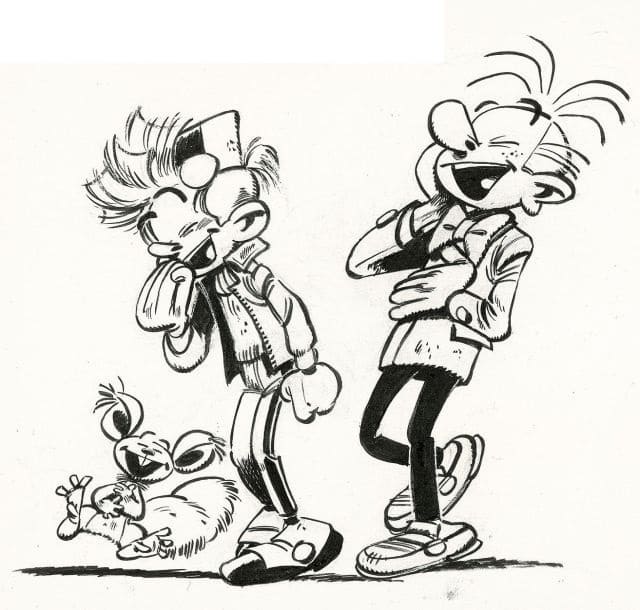 Desenho gratuito Spirou e Fantasio #182510 da colecao Desenhos Animados e Séries Animadas para imprimir