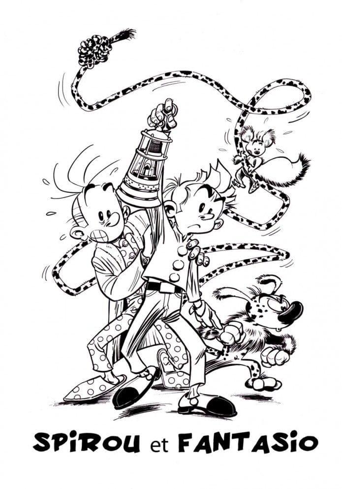 Desenho gratuito Spirou e Fantasio #182532 da colecao Desenhos Animados e Séries Animadas para imprimir
