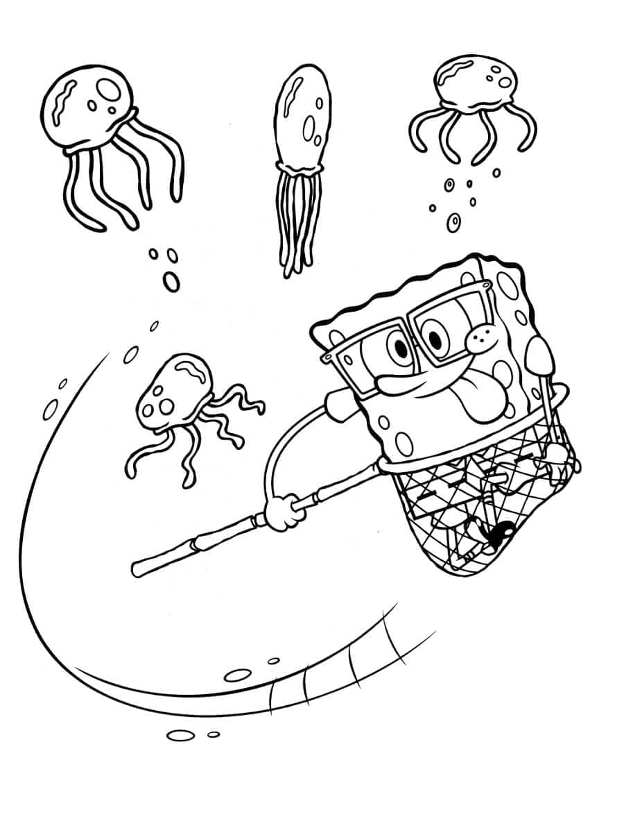 Desenho gratuito SpongeBob SquarePants #195113 da colecao Desenhos Animados e Séries Animadas para imprimir