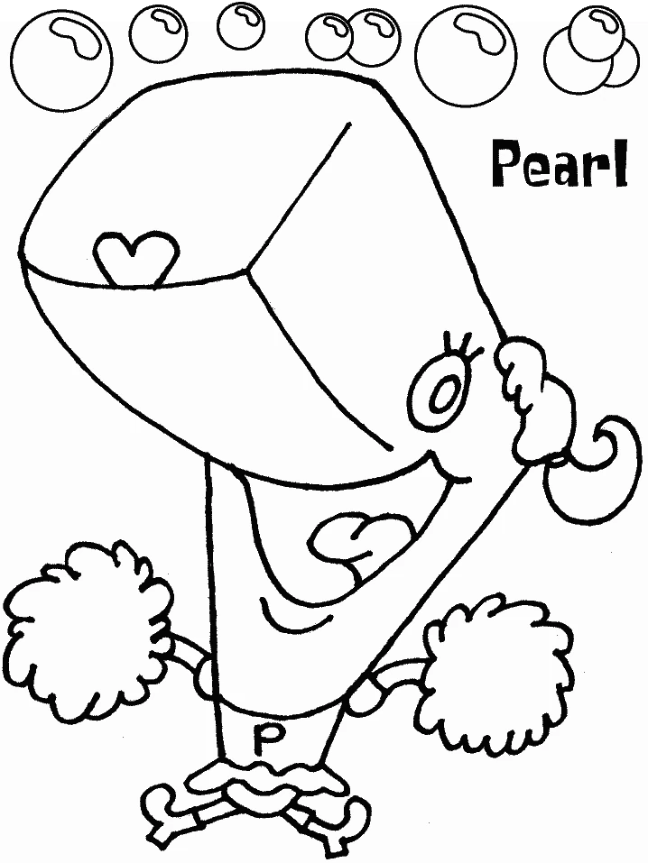Desenho de Pearl como animadora de torcida para colorir Desenho de Pearl como animadora de torcida para colorir