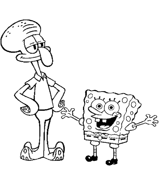 Desenho gratuito SquareBob SquarePants #33379 da colecao Desenhos Animados e Séries Animadas para imprimir