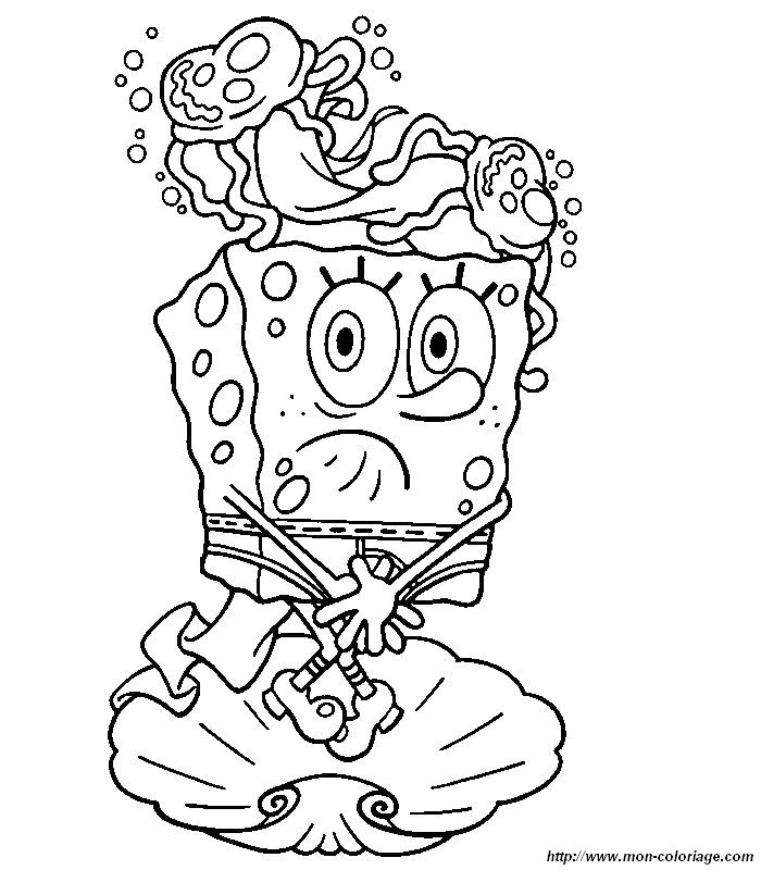 Desenho gratuito SquareBob SquarePants #33385 da colecao Desenhos Animados e Séries Animadas para imprimir