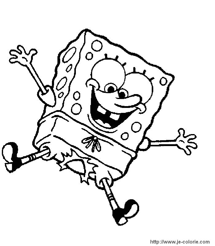 Desenho gratuito SquareBob SquarePants #33416 da colecao Desenhos Animados e Séries Animadas para imprimir