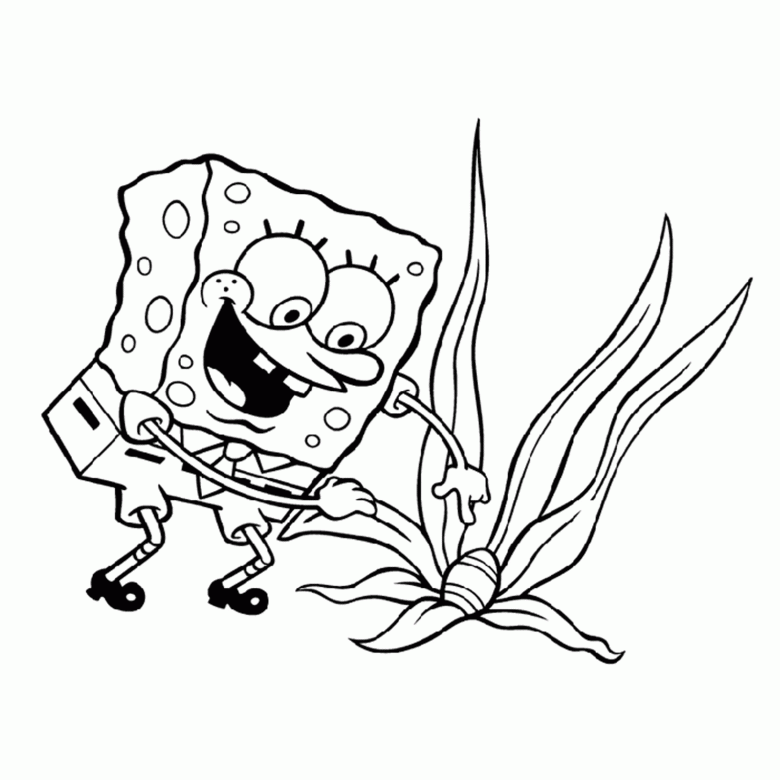 Página para colorir: SquareBob SquarePants (Desenhos Animados e Séries Animadas) #33530 - Páginas para Colorir Imprimíveis Gratuitamente