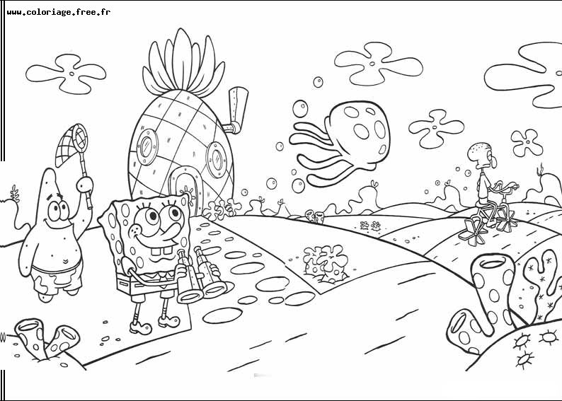 Página para colorir: SquareBob SquarePants (Desenhos Animados e Séries Animadas) #33548 - Páginas para Colorir Imprimíveis Gratuitamente