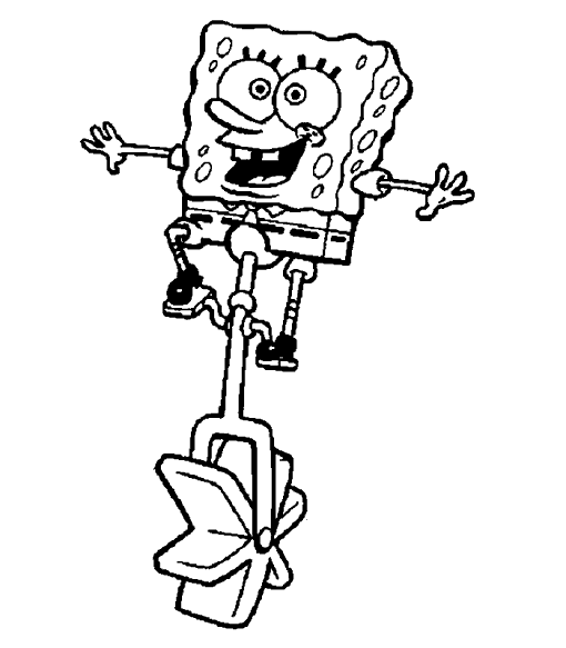 Desenho gratuito SquareBob SquarePants #33563 da colecao Desenhos Animados e Séries Animadas para imprimir