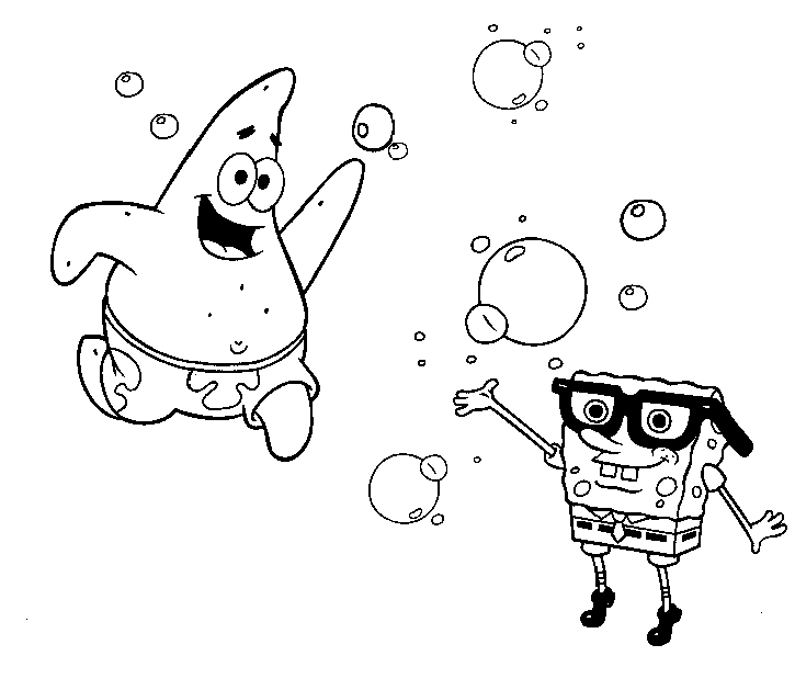 Desenho gratuito SquareBob SquarePants #33623 da colecao Desenhos Animados e Séries Animadas para imprimir