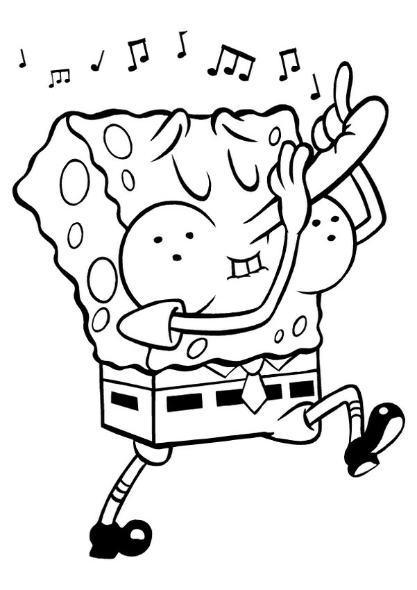 Linda página de SquareBob SquarePants #33656 para colorir, da coleção Desenhos Animados e Séries Animadas, baixe grátis
