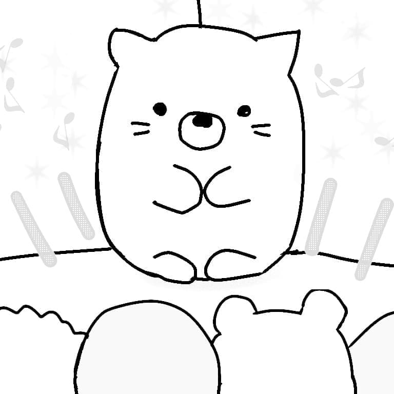 Desenho gratuito Sumikko Gurashi #211496 da colecao Desenhos Animados e Séries Animadas para imprimir