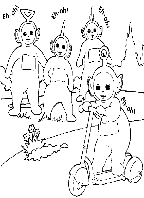 Desenho gratuito Teletubbies #49752 da colecao Desenhos Animados e Séries Animadas para imprimir