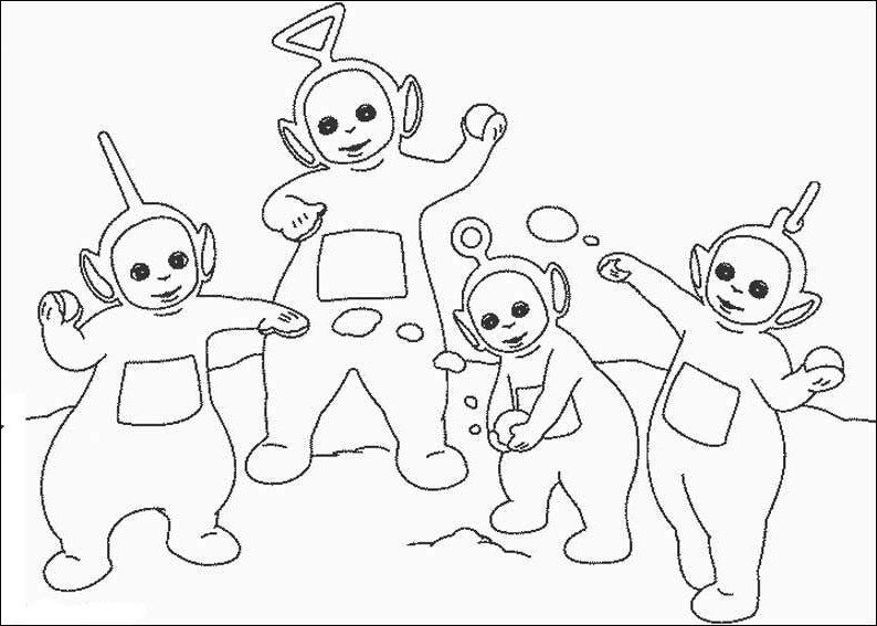 Desenho gratuito Teletubbies #49838 da colecao Desenhos Animados e Séries Animadas para imprimir