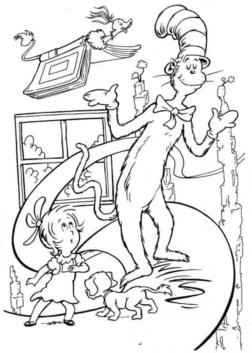 Desenho gratuito The Cat in the Hat #220499 da colecao Desenhos Animados e Séries Animadas para imprimir