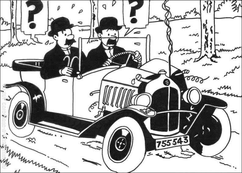 Desenho gratuito Tintin #185963 da colecao Desenhos Animados e Séries Animadas para imprimir