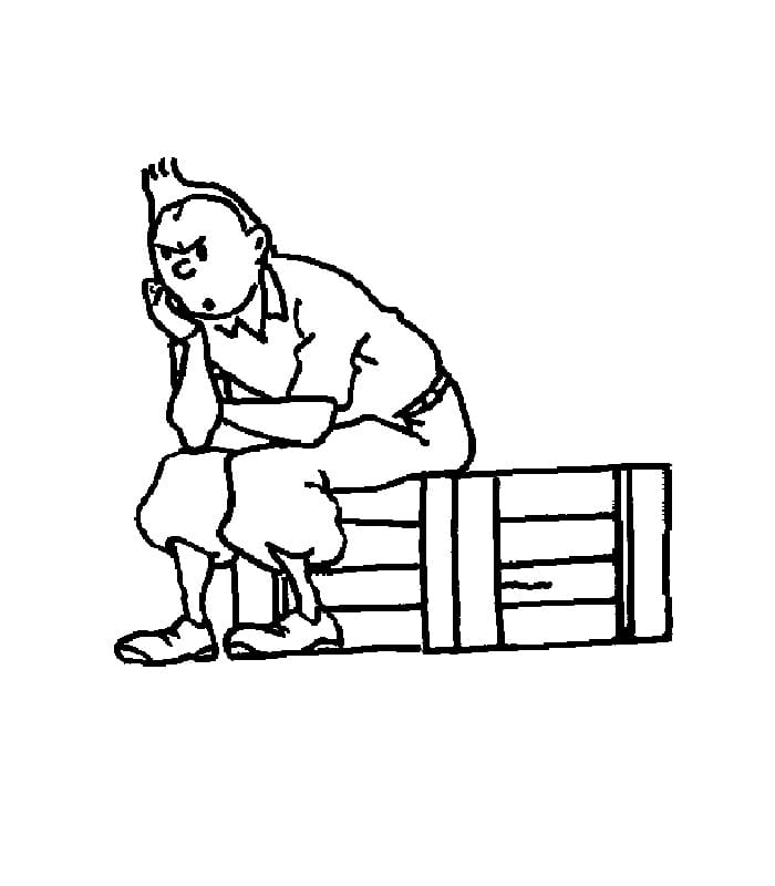 Desenho gratuito Tintin #185990 da colecao Desenhos Animados e Séries Animadas para imprimir