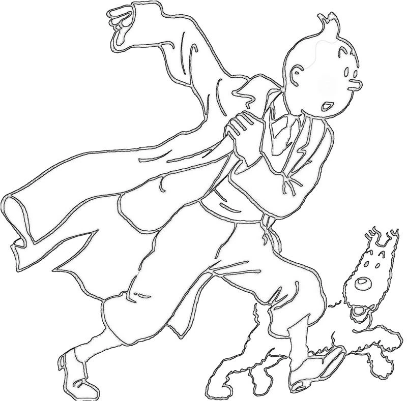 Desenho gratuito Tintin #25814 da colecao Desenhos Animados e Séries Animadas para imprimir