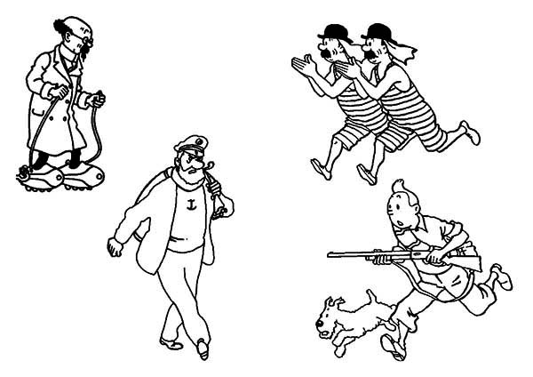 Desenho gratuito Tintin #25882 da colecao Desenhos Animados e Séries Animadas para imprimir