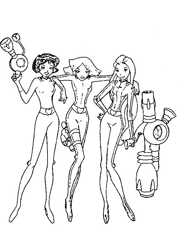 Desenho gratuito Totally Spies #29056 da colecao Desenhos Animados e Séries Animadas para imprimir