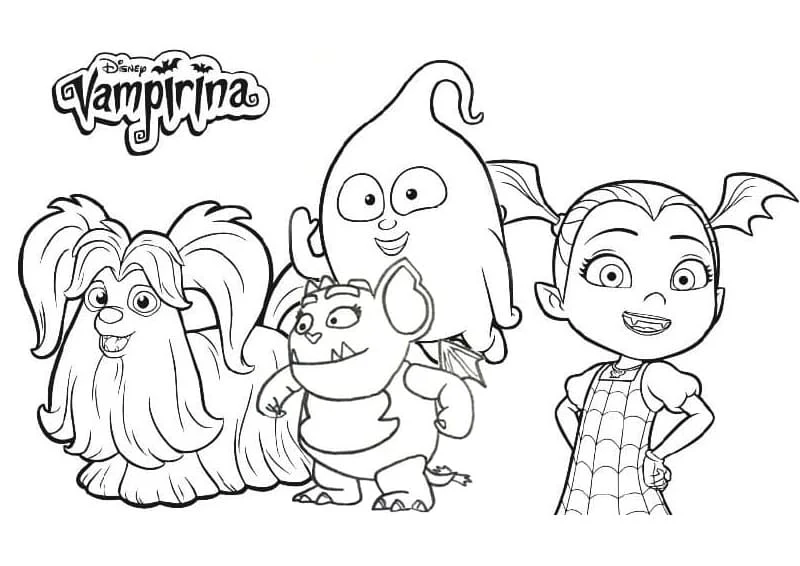 Desenho gratuito Vampirina #198574 da colecao Desenhos Animados e Séries Animadas para imprimir