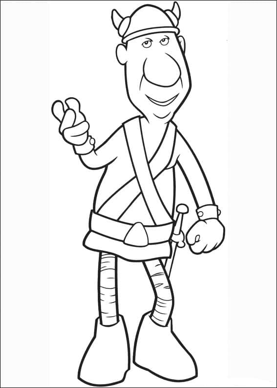 Atividade criativa: desenho de Vic Le Viking #207024 para colorir da coleção Desenhos Animados e Séries Animadas