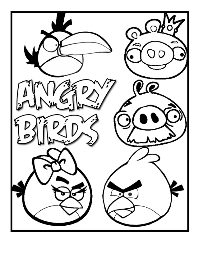Página para colorir: Angry Birds (desenhos animados) #25014 - Páginas para Colorir Imprimíveis Gratuitamente