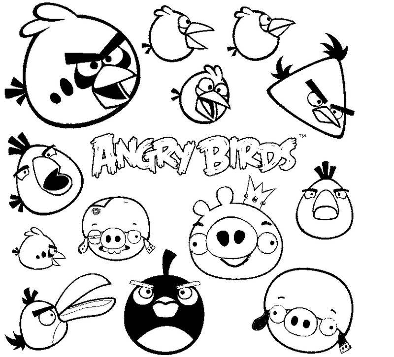 Página para colorir: Angry Birds (desenhos animados) #25028 - Páginas para Colorir Imprimíveis Gratuitamente