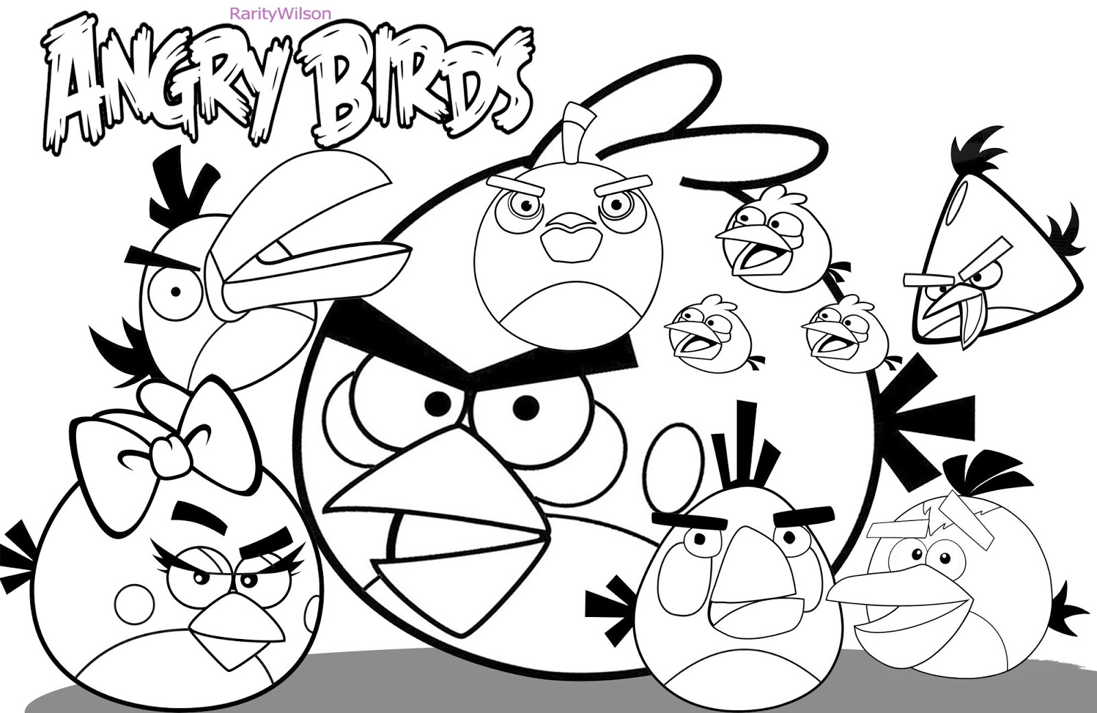 Página para colorir: Angry Birds (desenhos animados) #25031 - Páginas para Colorir Imprimíveis Gratuitamente