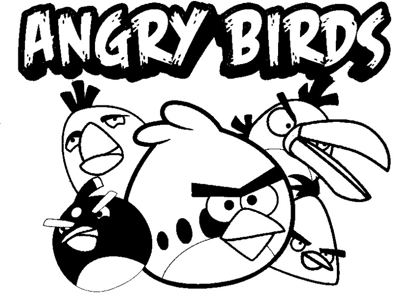 Página para colorir: Angry Birds (desenhos animados) #25036 - Páginas para Colorir Imprimíveis Gratuitamente