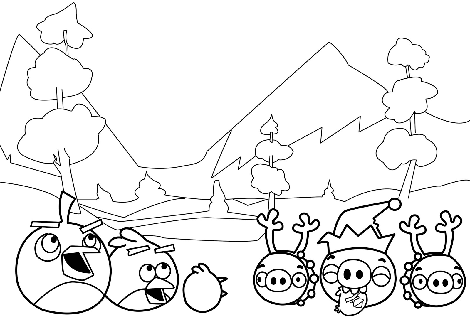 Página para colorir: Angry Birds (desenhos animados) #25042 - Páginas para Colorir Imprimíveis Gratuitamente