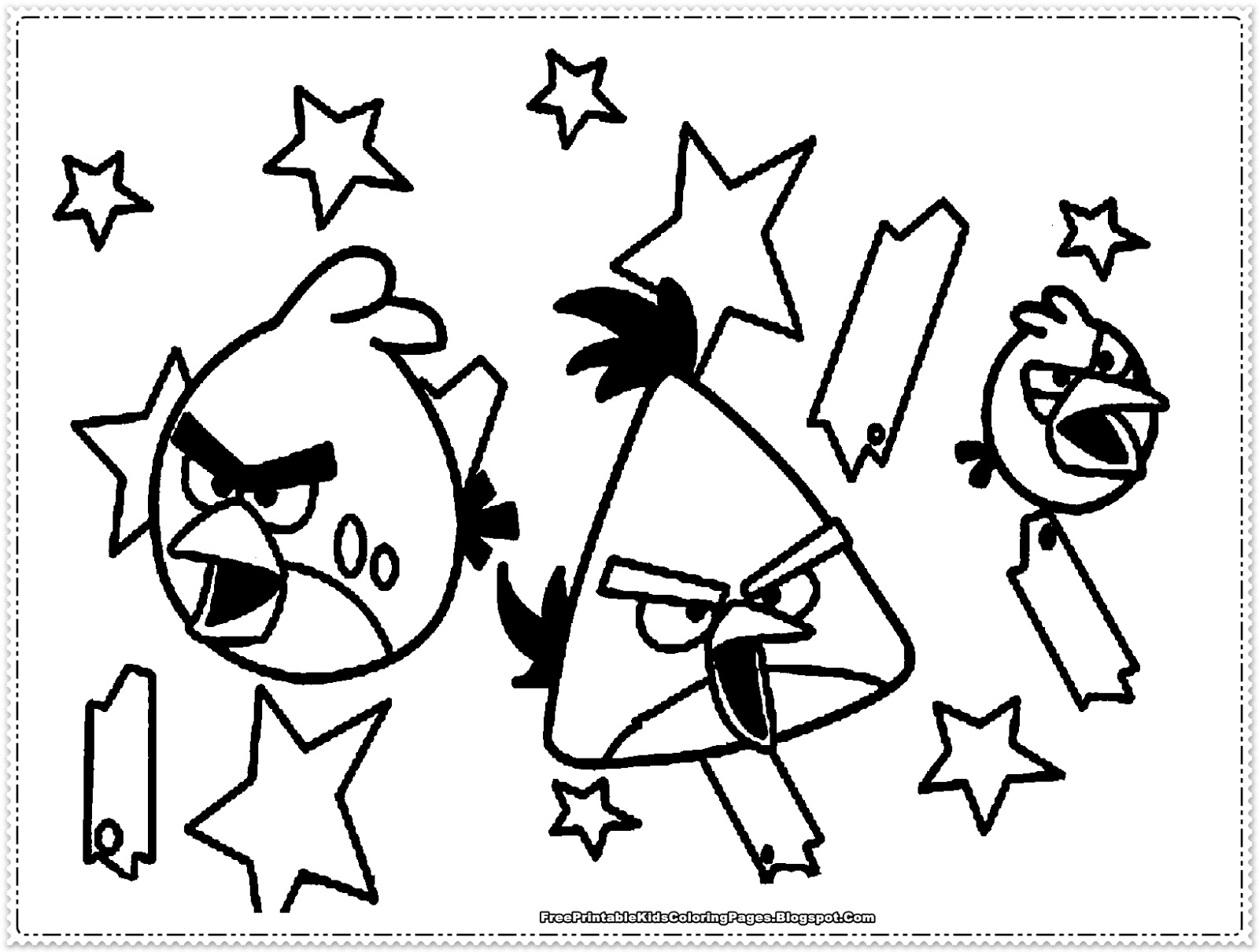 Página para colorir: Angry Birds (desenhos animados) #25046 - Páginas para Colorir Imprimíveis Gratuitamente