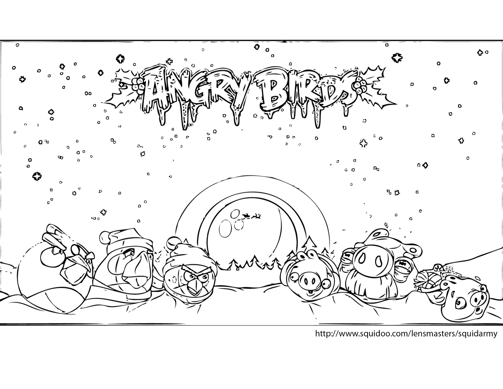 Página para colorir: Angry Birds (desenhos animados) #25061 - Páginas para Colorir Imprimíveis Gratuitamente