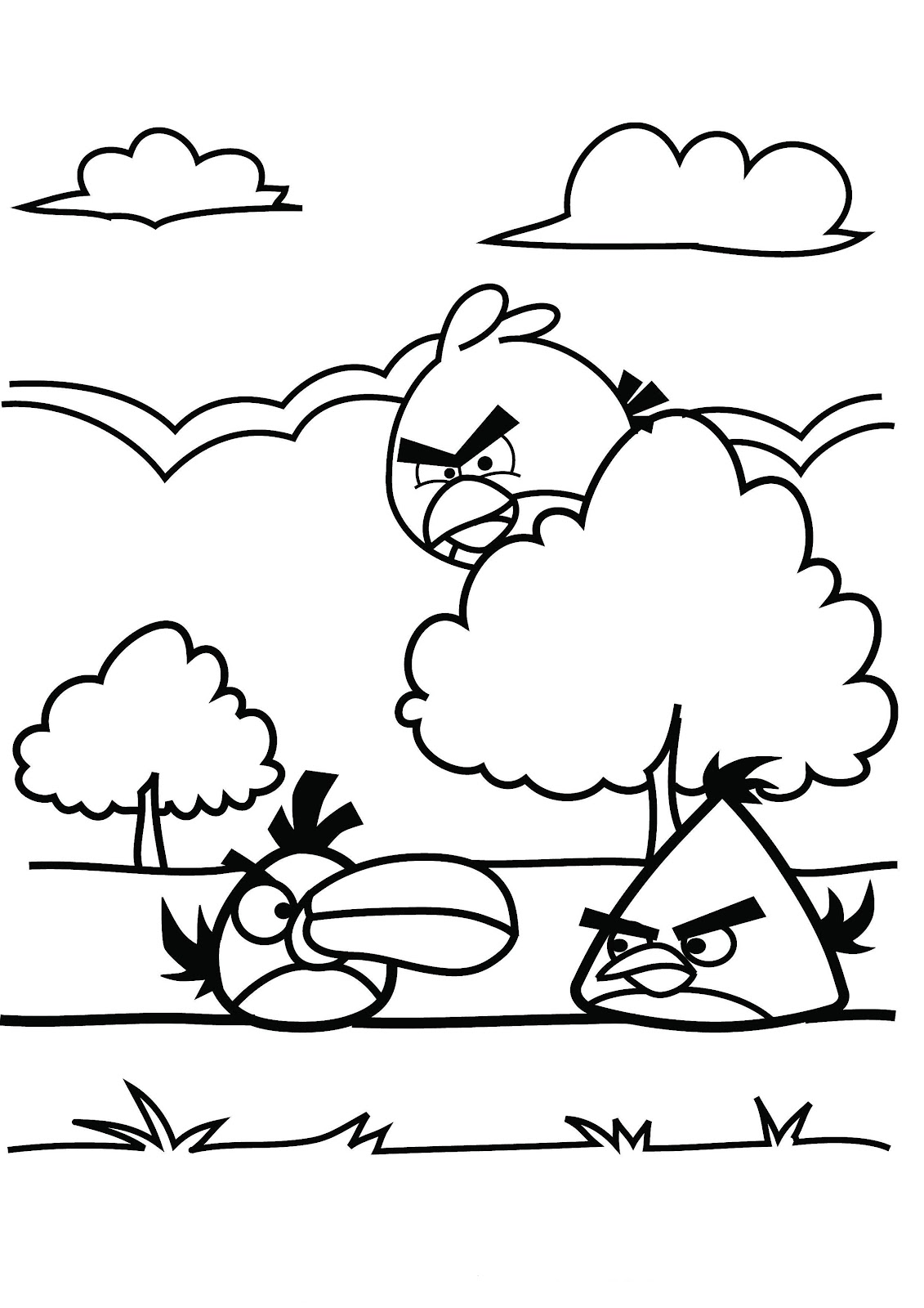 Página para colorir: Angry Birds (desenhos animados) #25071 - Páginas para Colorir Imprimíveis Gratuitamente