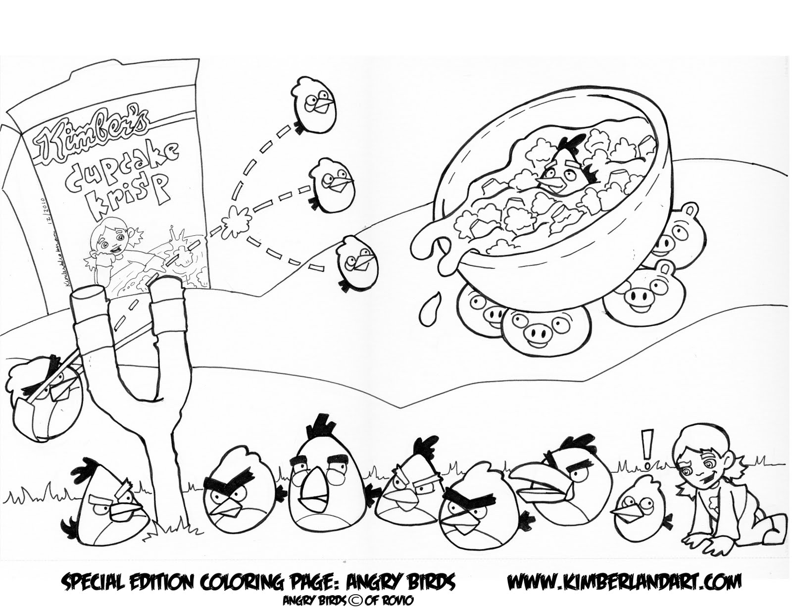 Página para colorir: Angry Birds (desenhos animados) #25072 - Páginas para Colorir Imprimíveis Gratuitamente