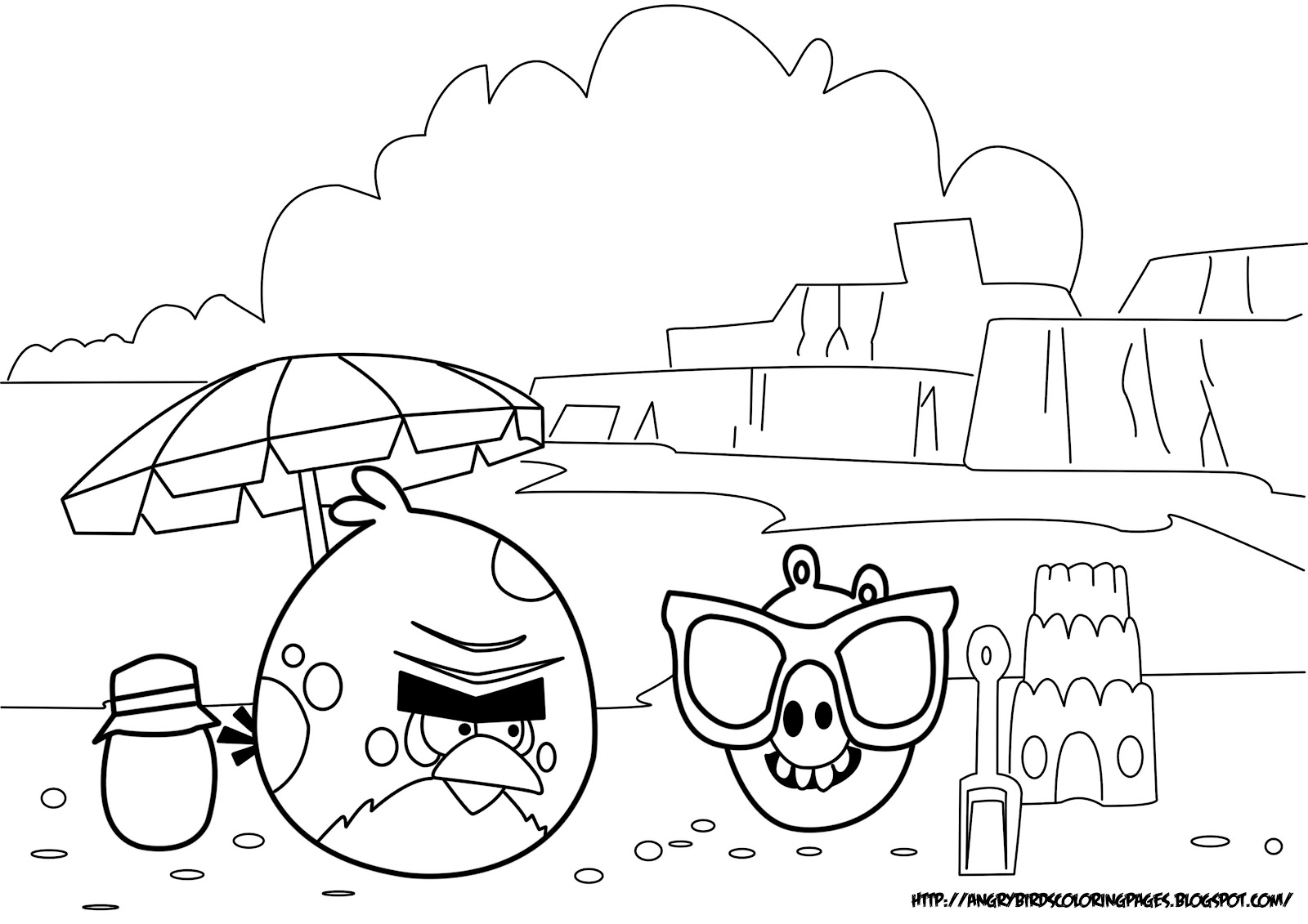 Página para colorir: Angry Birds (desenhos animados) #25076 - Páginas para Colorir Imprimíveis Gratuitamente