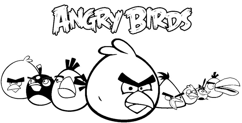 Página para colorir: Angry Birds (desenhos animados) #25111 - Páginas para Colorir Imprimíveis Gratuitamente