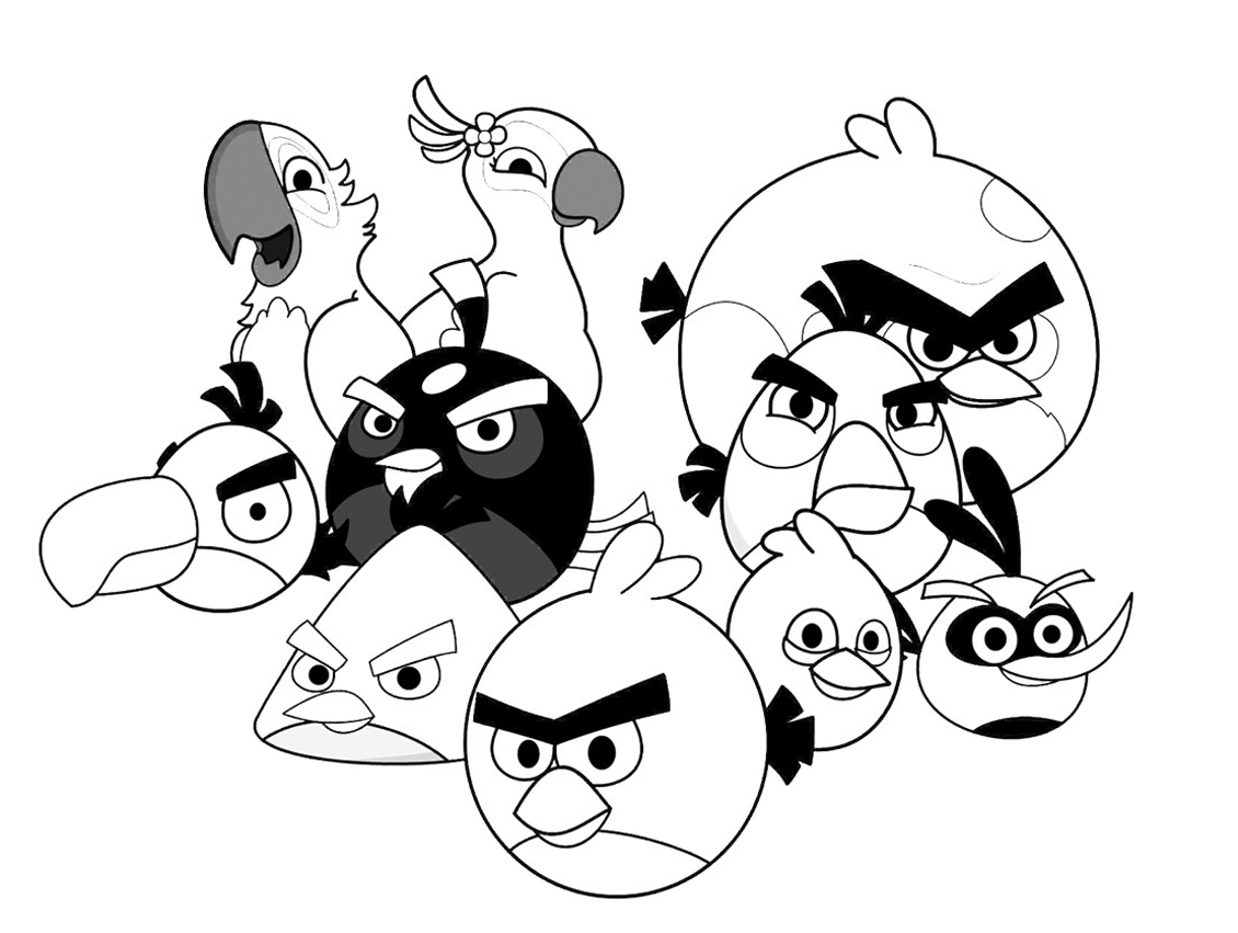 Página para colorir: Angry Birds (desenhos animados) #25122 - Páginas para Colorir Imprimíveis Gratuitamente