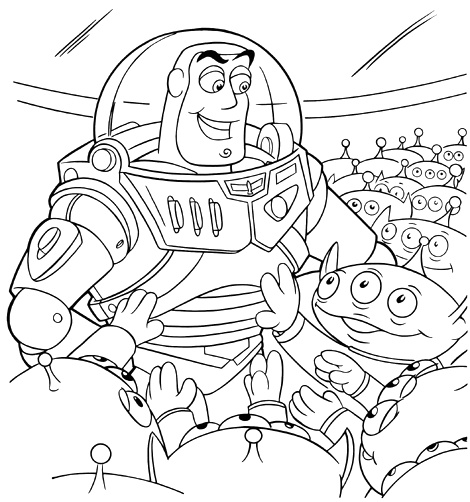 Página para colorir: As Aventuras de Buzz Lightyear (desenhos animados) #46697 - Páginas para Colorir Imprimíveis Gratuitamente