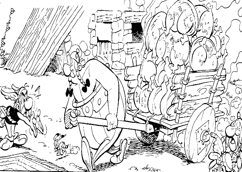 Página para colorir: Asterix e Obelix (desenhos animados) #24421 - Páginas para Colorir Imprimíveis Gratuitamente
