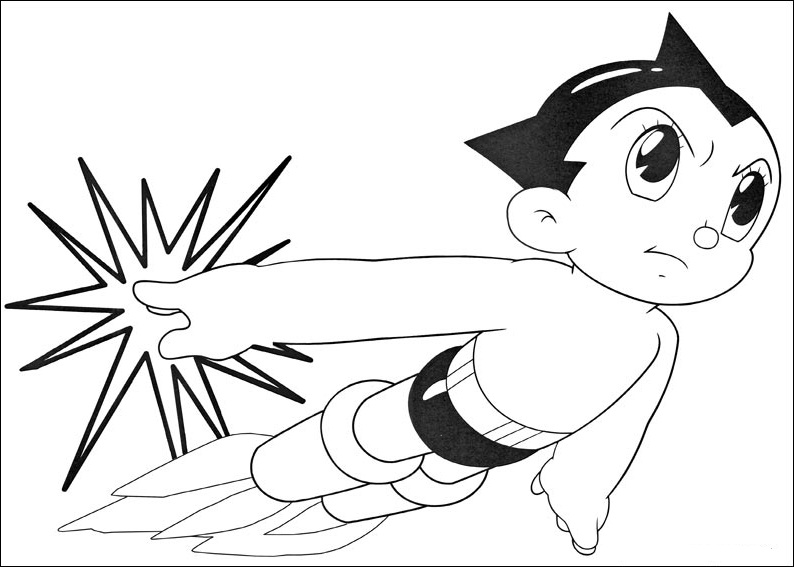Página para colorir: Astroboy (desenhos animados) #45229 - Páginas para Colorir Imprimíveis Gratuitamente